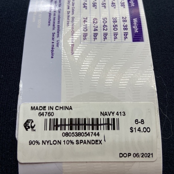 Trimfit Girls 2-pack Microfiber Tights 4 Pairs Total 
Size 6 - 8 NWT - Picture 6 of 10